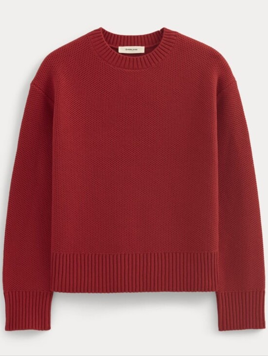 Everlane Sweaters - Everlane ♥️ Swifty Red Cotton Crewneck Sweater